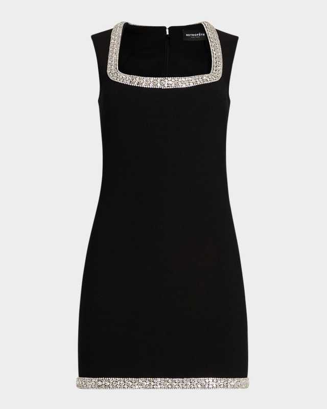 Bexley Crystal-Trim Mini Dress